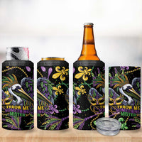 Mardi Gras Pelican 4 in 1 Can Cooler Tumbler Throw me Something Mister! - Wonder Print Shop