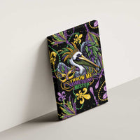 Mardi Gras Pelican Canvas Wall Art Throw me Something Mister! - Wonder Print Shop