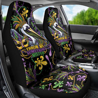 Mardi Gras Pelican Car Seat Cover Throw me Something Mister! - Wonder Print Shop