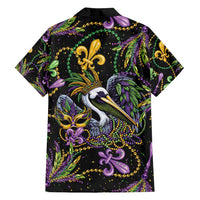 Mardi Gras Pelican Family Matching Summer Maxi Dress and Hawaiian Shirt Throw me Something Mister! - Wonder Print Shop