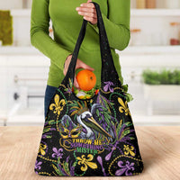Mardi Gras Pelican Grocery Bag Throw me Something Mister! - Wonder Print Shop