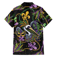Mardi Gras Pelican Hawaiian Shirt Throw me Something Mister! - Wonder Print Shop