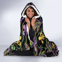 Mardi Gras Pelican Hooded Blanket Throw me Something Mister! - Wonder Print Shop