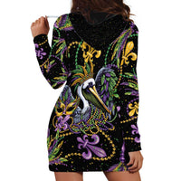 Mardi Gras Pelican Hoodie Dress Throw me Something Mister! - Wonder Print Shop