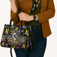 Mardi Gras Pelican Leather Bag Throw me Something Mister! - Wonder Print Shop