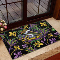 Mardi Gras Pelican Rubber Doormat Throw me Something Mister! - Wonder Print Shop