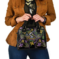Mardi Gras Pelican Shoulder Handbag Throw me Something Mister! - Wonder Print Shop