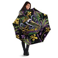 Mardi Gras Pelican Umbrella Throw me Something Mister! - Wonder Print Shop
