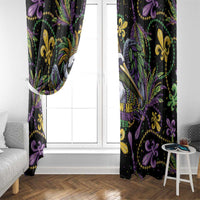 Mardi Gras Pelican Window Curtain Throw me Something Mister! - Wonder Print Shop