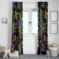 Mardi Gras Pelican Window Curtain Throw me Something Mister! - Wonder Print Shop
