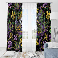 Mardi Gras Pelican Window Curtain Throw me Something Mister! - Wonder Print Shop