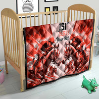 Personalized Kentucky Horse Racing Quilt Happy 151st Anniversary Red Style LT9
