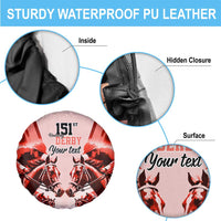 Personalized Kentucky Horse Racing Spare Tire Cover Happy 151st Anniversary Red Style LT9