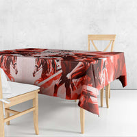 Personalized Kentucky Horse Racing Tablecloth Happy 151st Anniversary Red Style LT9