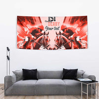 Personalized Kentucky Horse Racing Tapestry Happy 151st Anniversary Red Style LT9