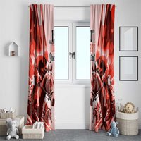 Personalized Kentucky Horse Racing Window Curtain Happy 151st Anniversary Red Style LT9