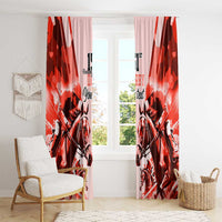 Personalized Kentucky Horse Racing Window Curtain Happy 151st Anniversary Red Style LT9