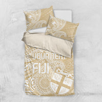 Custom Indo Fijians Bedding Set Fiji ke Hindustani Polyneisan Paisley Beige Style LT9 - Wonder Print Shop