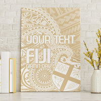 Custom Indo Fijians Canvas Wall Art Fiji ke Hindustani Polyneisan Paisley Beige Style LT9 - Wonder Print Shop