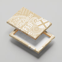 Custom Indo Fijians Canvas Wall Art Fiji ke Hindustani Polyneisan Paisley Beige Style LT9 - Wonder Print Shop