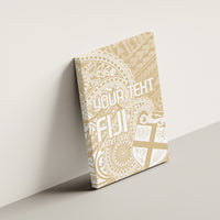 Custom Indo Fijians Canvas Wall Art Fiji ke Hindustani Polyneisan Paisley Beige Style LT9 - Wonder Print Shop