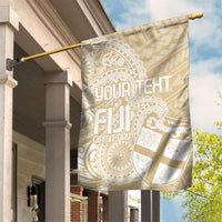 Custom Indo Fijians Garden Flag Fiji ke Hindustani Polyneisan Paisley Beige Style - Wonder Print Shop