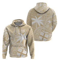 Custom Indo Fijians Hoodie Fiji ke Hindustani Polyneisan Paisley Beige Style - Wonder Print Shop