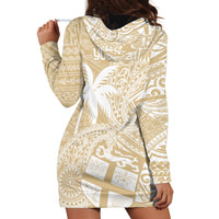 Custom Indo Fijians Hoodie Dress Fiji ke Hindustani Polyneisan Paisley Beige Style - Wonder Print Shop