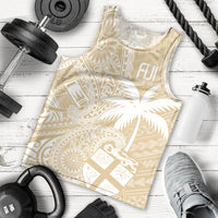Custom Indo Fijians Men Tank Top Fiji ke Hindustani Polyneisan Paisley Beige Style - Wonder Print Shop