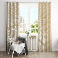 Custom Indo Fijians Window Curtain Fiji ke Hindustani Polyneisan Paisley Beige Style - Wonder Print Shop