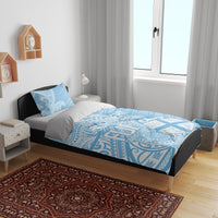Custom Indo Fijians Bedding Set Fiji ke Hindustani Polyneisan Paisley Blue Style LT9 - Wonder Print Shop
