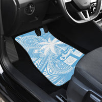Custom Indo Fijians Car Mats Fiji ke Hindustani Polyneisan Paisley Blue Style LT9 - Wonder Print Shop