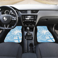 Custom Indo Fijians Car Mats Fiji ke Hindustani Polyneisan Paisley Blue Style LT9 - Wonder Print Shop