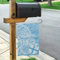 Custom Indo Fijians Garden Flag Fiji ke Hindustani Polyneisan Paisley Blue Style - Wonder Print Shop