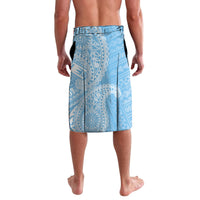 Custom Indo Fijians Lavalava Fiji ke Hindustani Polyneisan Paisley Blue Style - Wonder Print Shop