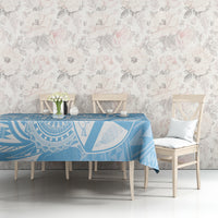 Custom Indo Fijians Tablecloth Fiji ke Hindustani Polyneisan Paisley Blue Style - Wonder Print Shop