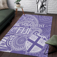 Custom Indo Fijians Area Rug Fiji ke Hindustani Polyneisan Paisley Purple Style LT9 - Wonder Print Shop