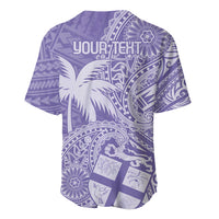 Custom Indo Fijians Baseball Jersey Fiji ke Hindustani Polyneisan Paisley Purple Style LT9 - Wonder Print Shop