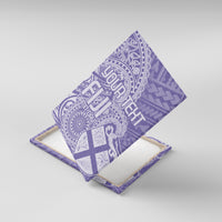 Custom Indo Fijians Canvas Wall Art Fiji ke Hindustani Polyneisan Paisley Purple Style LT9 - Wonder Print Shop