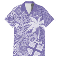 Custom Indo Fijians Family Matching Tank Maxi Dress and Hawaiian Shirt Fiji ke Hindustani Polyneisan Paisley Purple Style - Wonder Print Shop