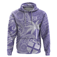 Custom Indo Fijians Hoodie Fiji ke Hindustani Polyneisan Paisley Purple Style - Wonder Print Shop