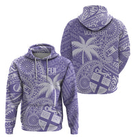 Custom Indo Fijians Hoodie Fiji ke Hindustani Polyneisan Paisley Purple Style - Wonder Print Shop