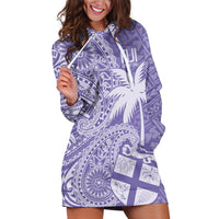 Custom Indo Fijians Hoodie Dress Fiji ke Hindustani Polyneisan Paisley Purple Style - Wonder Print Shop