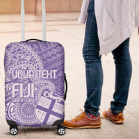 Custom Indo Fijians Luggage Cover Fiji ke Hindustani Polyneisan Paisley Purple Style - Wonder Print Shop