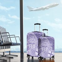Custom Indo Fijians Luggage Cover Fiji ke Hindustani Polyneisan Paisley Purple Style - Wonder Print Shop