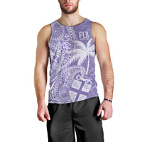 Custom Indo Fijians Men Tank Top Fiji ke Hindustani Polyneisan Paisley Purple Style - Wonder Print Shop