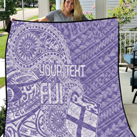 Custom Indo Fijians Quilt Fiji ke Hindustani Polyneisan Paisley Purple Style - Wonder Print Shop
