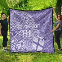 Custom Indo Fijians Quilt Fiji ke Hindustani Polyneisan Paisley Purple Style - Wonder Print Shop