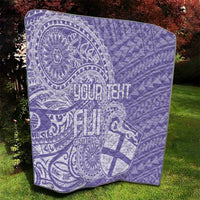Custom Indo Fijians Quilt Fiji ke Hindustani Polyneisan Paisley Purple Style - Wonder Print Shop