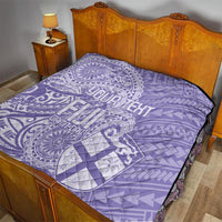 Custom Indo Fijians Quilt Fiji ke Hindustani Polyneisan Paisley Purple Style - Wonder Print Shop